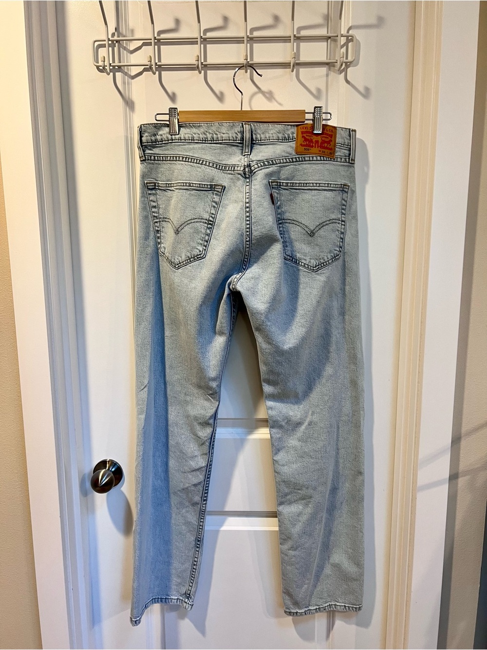 Levi's Light Blue Straight Jeans - 505 Style 32x32 - Picture 4 of 10